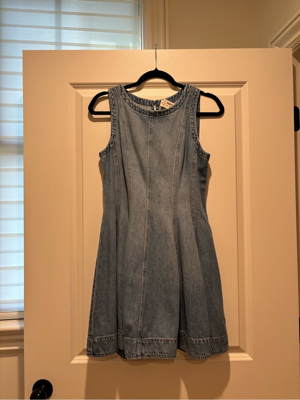 NWT Madewell Airy Denim Circle Minidress